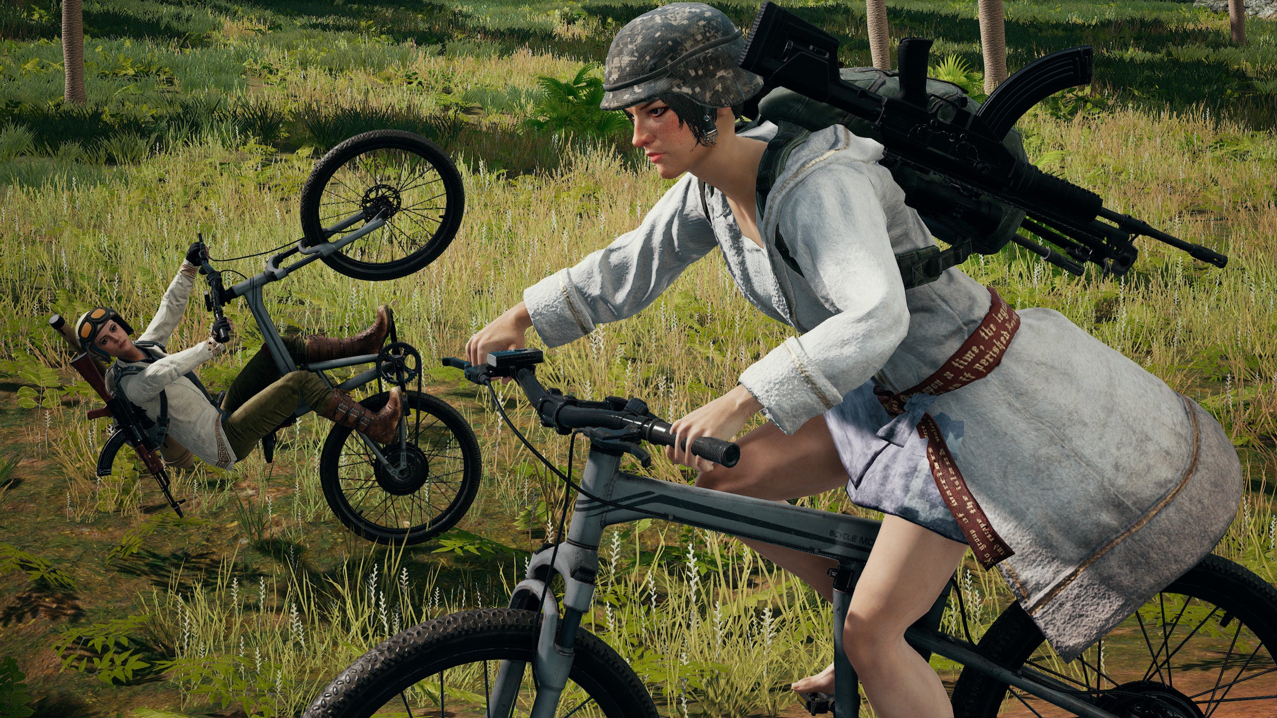 PUBG bicycle commuting is amusing, foolish, and tactical